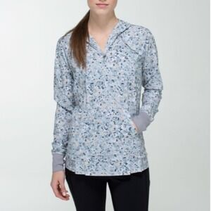 Lululemon Lightened Up Pullover Not So Petite Fleur Silver Spoon Ambient Grey